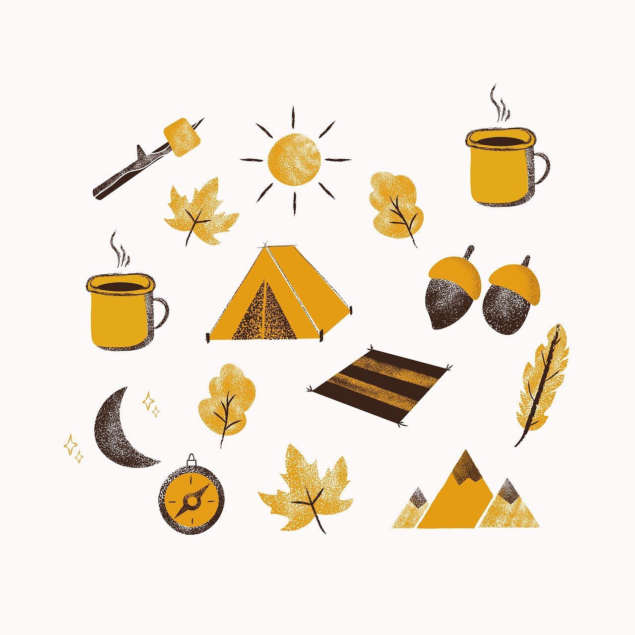 tent, leaves, camping