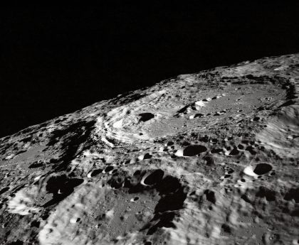 photo of moon surface